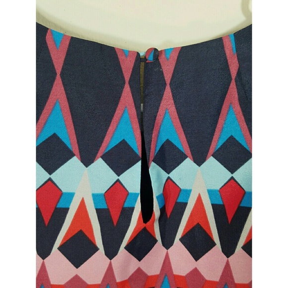 J. Crew Geometric Print Tribal Pattern Shift Dress - Picture 2 of 7